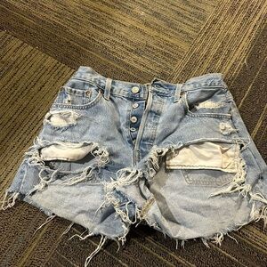 Levi 501 denim shorts